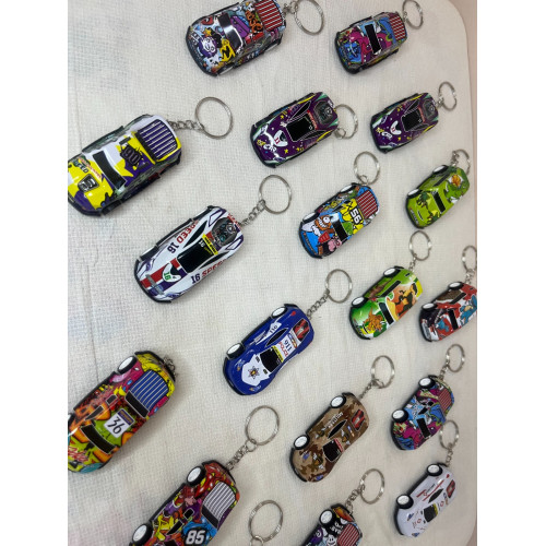 Mini Car Keychain Pack of 4 Pcs. Random Design