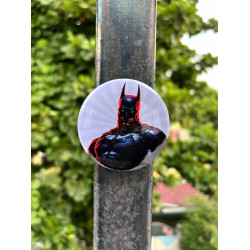 Masked Hero Badge Pin