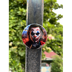 Comic Villain Badge Pin