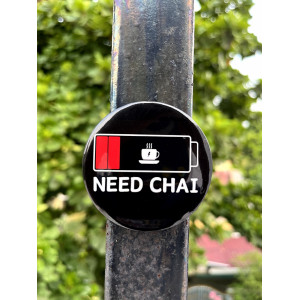 Funny Tea Lover Badge Pin