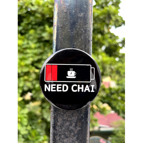 Funny Tea Lover Badge Pin
