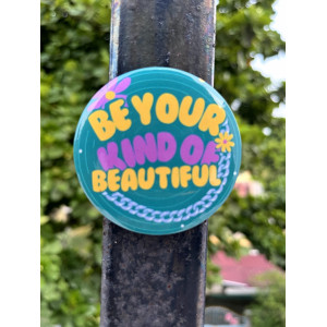 Inspirational Self-Love Quote Badge Pin
