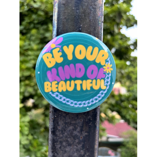 Inspirational Self-Love Quote Badge Pin