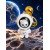 Astronaut- Bear keychain 
