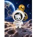 Astronaut - Bear & Cat Light Keychain