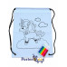 DIY Colouring Drawstring Bags