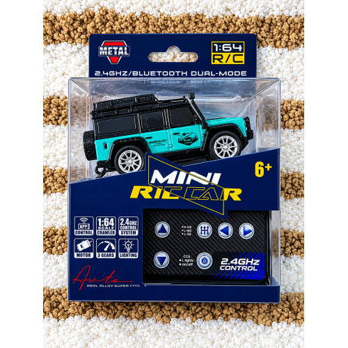 Mini RC Alloy Car | Teal & Gold 2.4GHz RC Cars