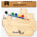 DIY Wooden Colouring Kit