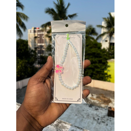 Pearl Beaded Phone Charm